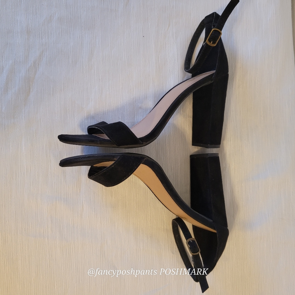 Chunky heel adjustable strap dressy sandal party prom dance shoe - Picture 11 of 17